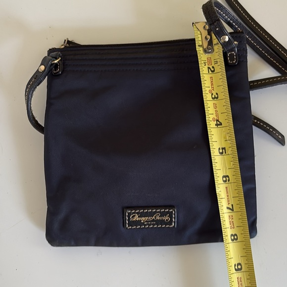 Dooney & Bourke North South Triple Zipper Small Navy Nylon Crossbody - Picture 8 of 10